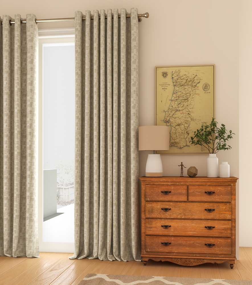 Cotton Eyelet LUXURY CURTAINS, Size: 2.5 Meter, Length: 7.5 Feet at Rs  380/meter in Indore